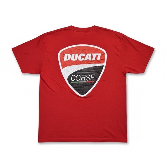 Ducati Shirt Mens 3XL Red Streetfighter V4 Corse Graphic Motorcycle Tee Racing